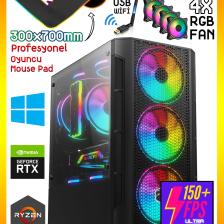 Zeiron Prime X5 Ryzen 5 5500 16GB 3200MHZ Ram 512GB Nvme M.2 SSD RTX3050 8gb Gddr6 Oyuncu Bilgisayarı