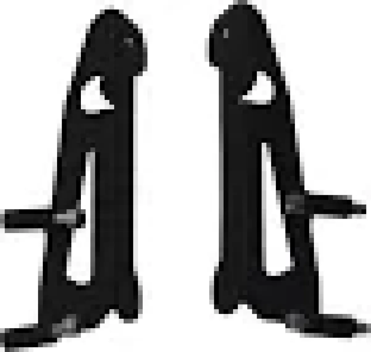 GP Kompozit Honda PCX 125 / 150 2011-2024 Uyumlu Arka Çanta Demiri Siyah