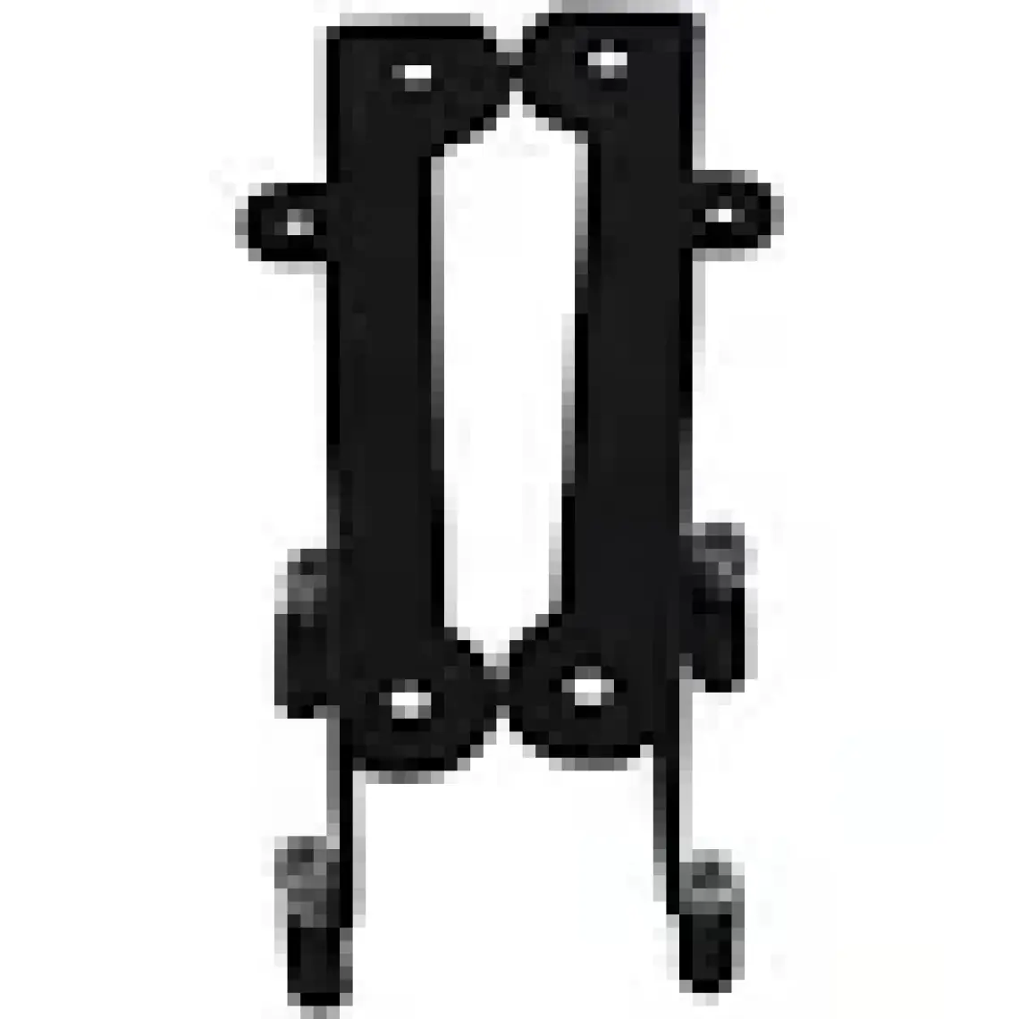 GP Kompozit Honda PCX 125 / 150 2011-2024 Uyumlu Arka Çanta Demiri Siyah