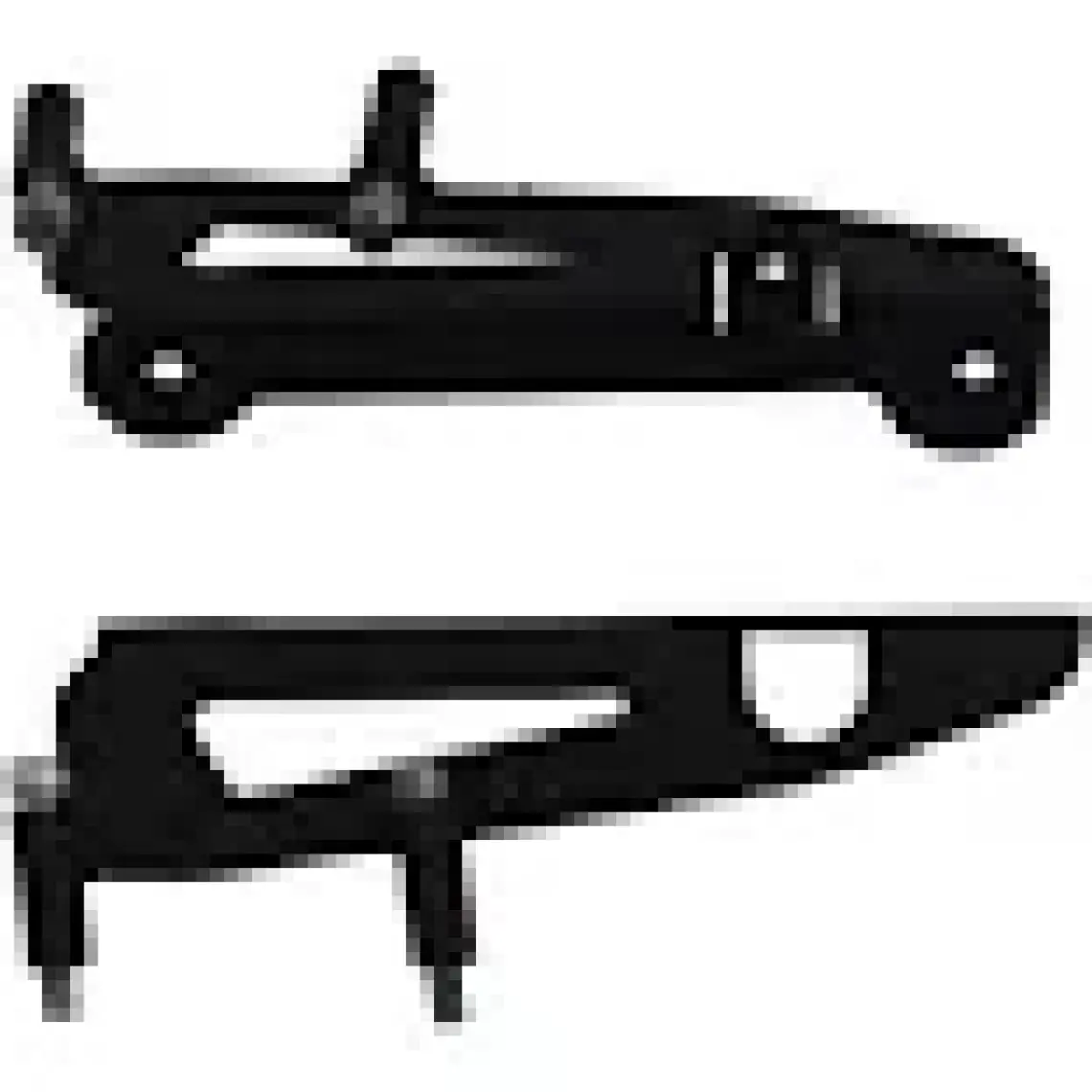 GP Kompozit Honda PCX 125 / 150 2011-2024 Uyumlu Arka Çanta Demiri Siyah