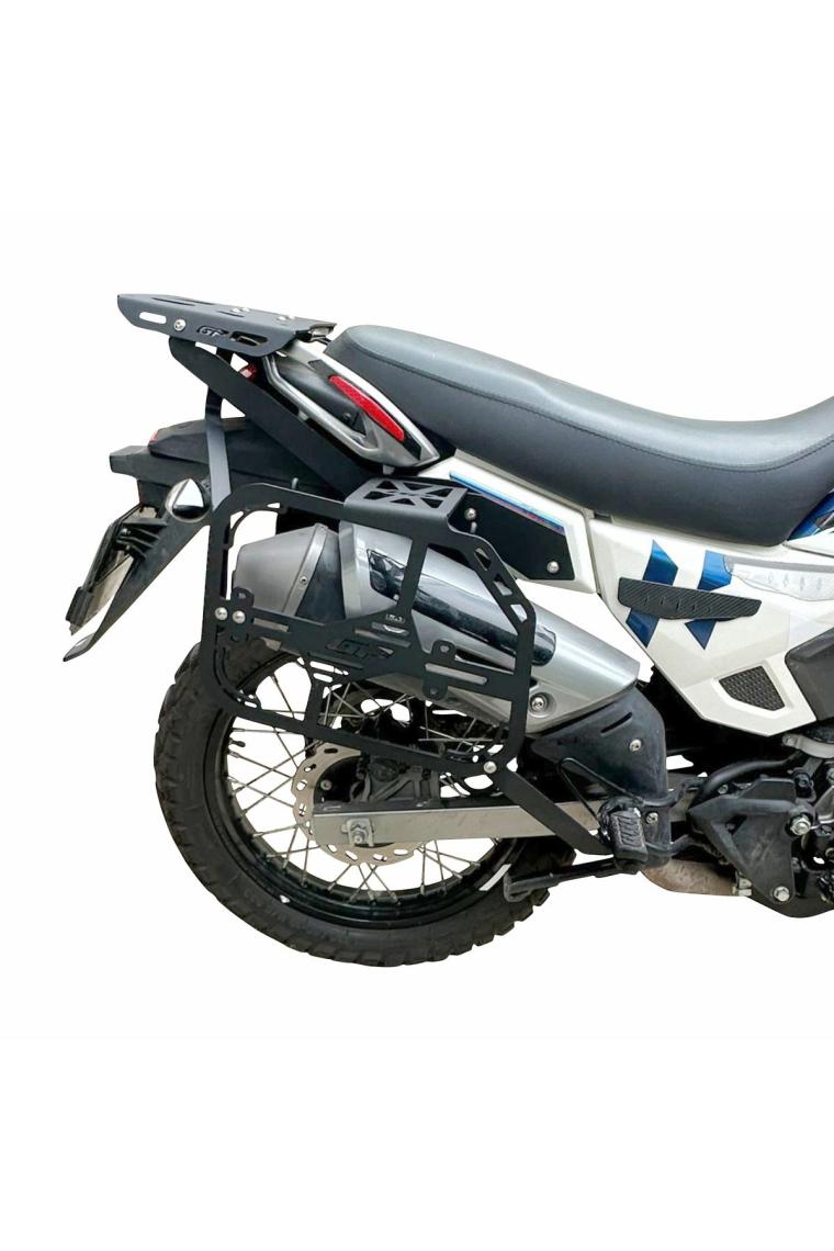 GP Kompozit Hero X-Pulse 200 2020-2024 Uyumlu Yan Çanta Demiri Siyah