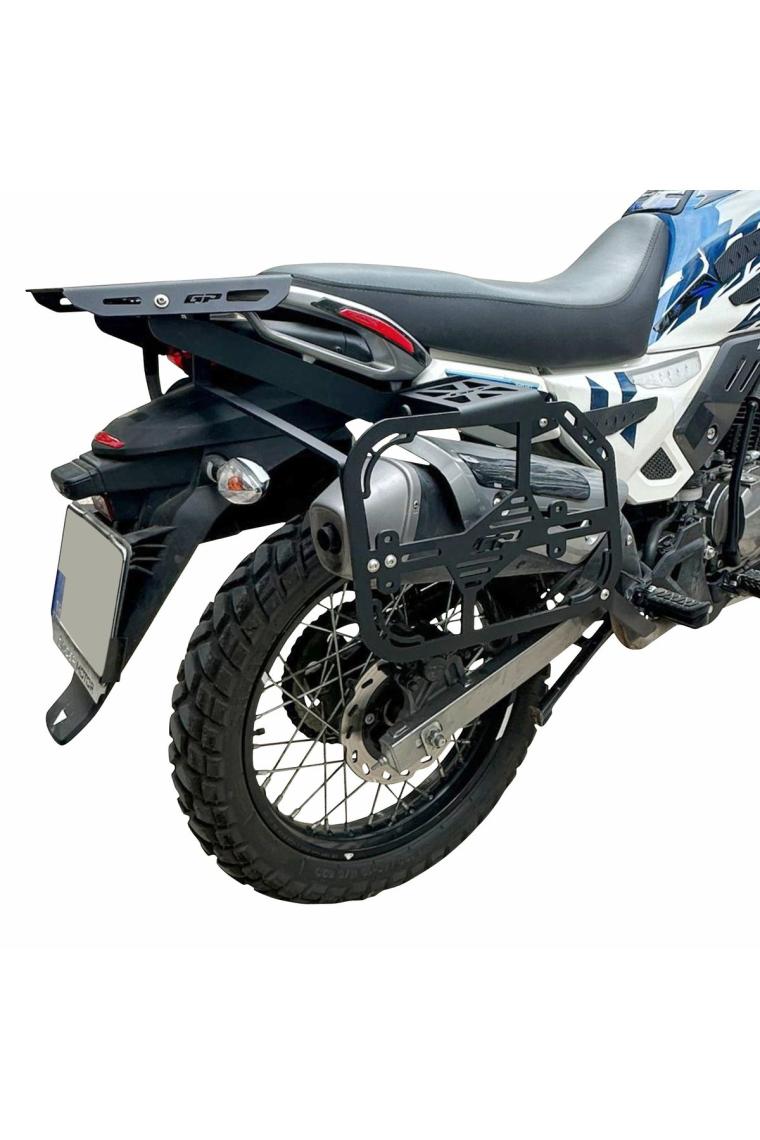 GP Kompozit Hero X-Pulse 200 2020-2024 Uyumlu Yan Çanta Demiri Siyah