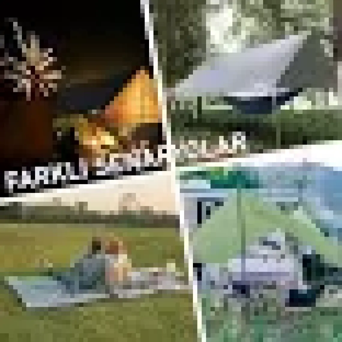 Haegs Tarp Gölgelik Tente, Taşınabilir Hafif Branda Kamp Çadırı Brandası Seyahat 300X300 Cm- Gri