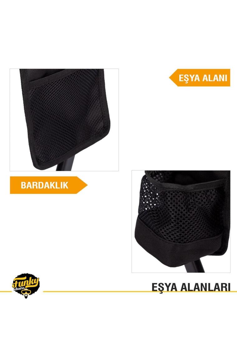 Funky Chaırs Comfort 3 Kademeli Katlanabilir Kamp Sandalyesi