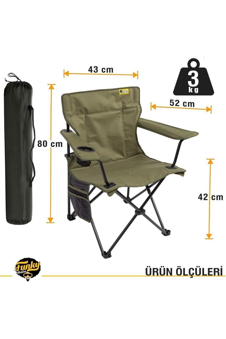 Funky Chairs V2 Kırmızı Lüks Kamp Sandalyesi XL