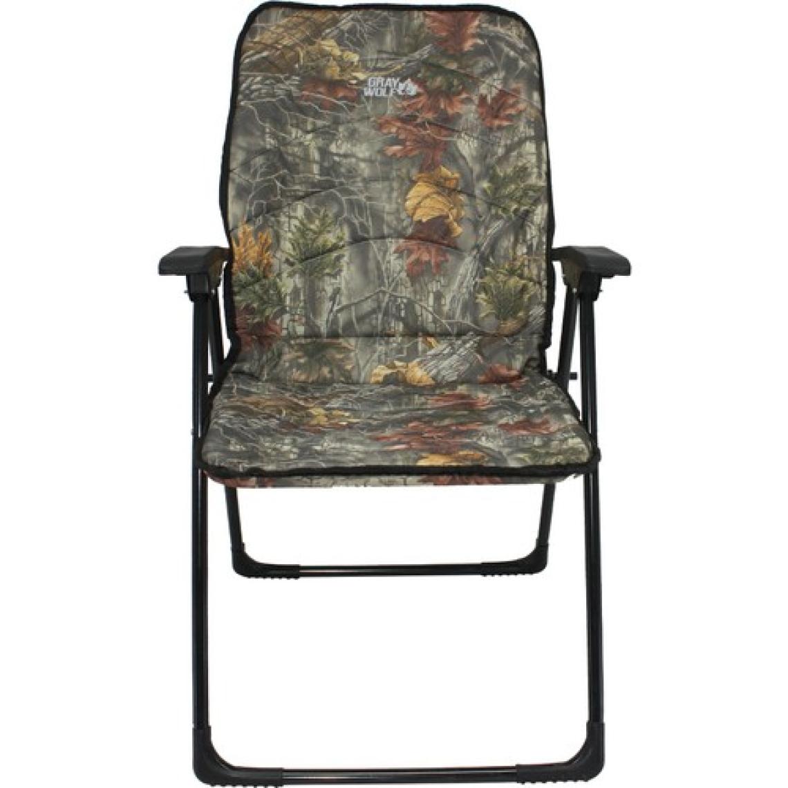 Gray Wolf Katlanır Masalı Kamp Sandalyesi - Balıkçı Sandalyesi (Orman Desen)