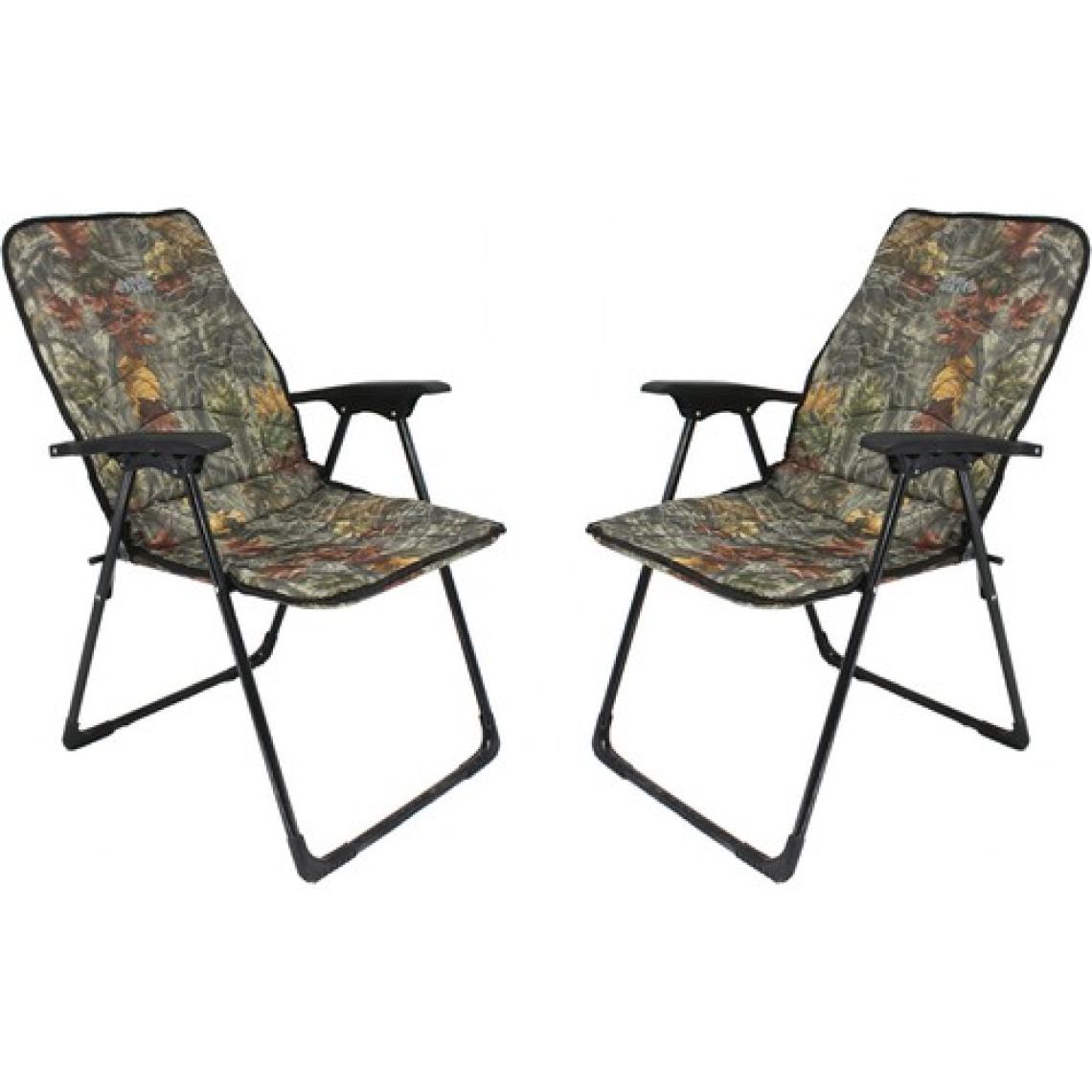 Gray Wolf Katlanır Kollu Lüks Kamp Sandalyesi - Orman Desen (2 Adet)