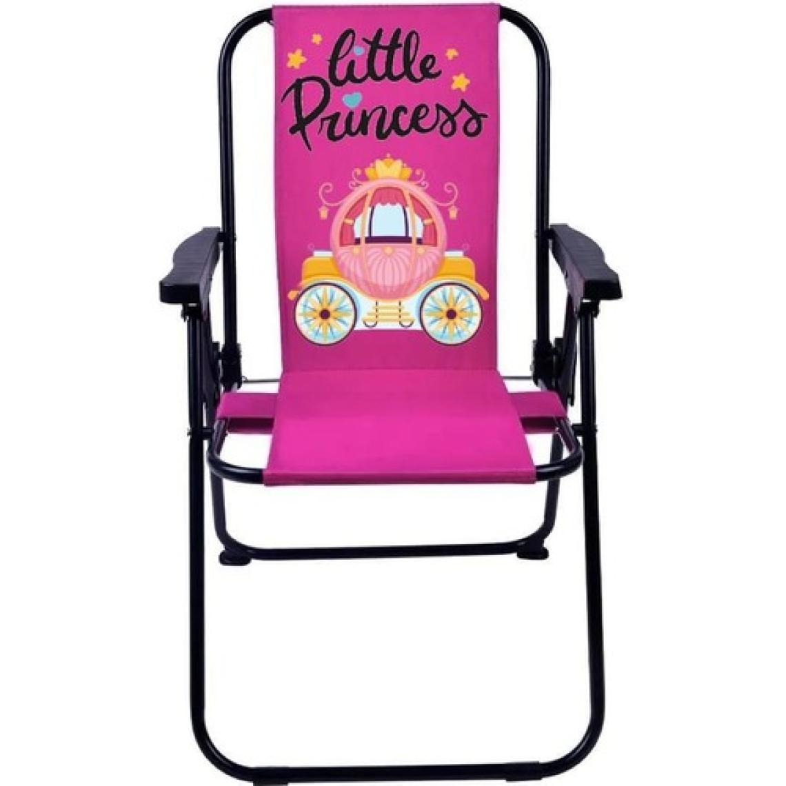 Exent Little Princess 2-6 Lüx Çocuk Piknik Sandalyesi-Mini Kamp Sandalyesi-Pembe