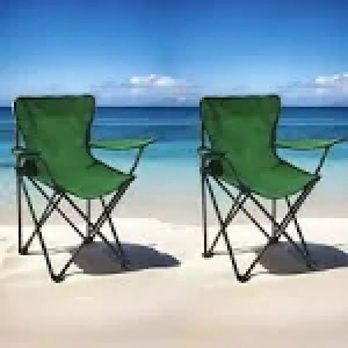 Simple Living 2'li Piknik ve Kamp Sandalyesi - Kırmızı