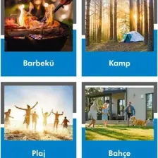 Box&Box Alüminyum Katlanabilir Kamp Sandalyesi, Piknik Sandalyesi, Taşıma Çantalı, Kumaş, Krem