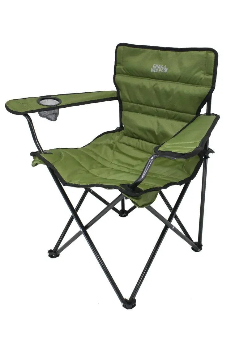 Gray Wolf Quatro Katlanır Lüks Kamp Sandalyesi - Balıkçı Sandalyesi (Yeşil)