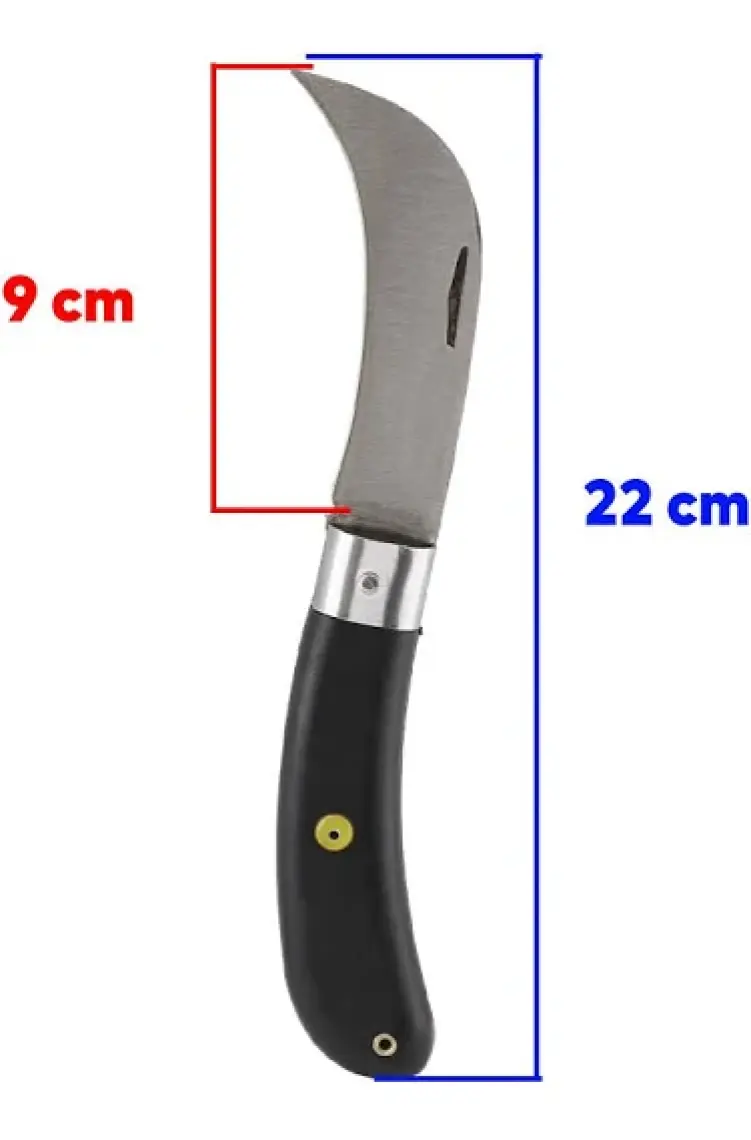 Badem10 4'lü Set Aşı Bıçağı Eğri Uçlu Bağ Bıçağı Çakısı + Aşı Bandı + Macunu + Düz Uçlu Açı Bıçak