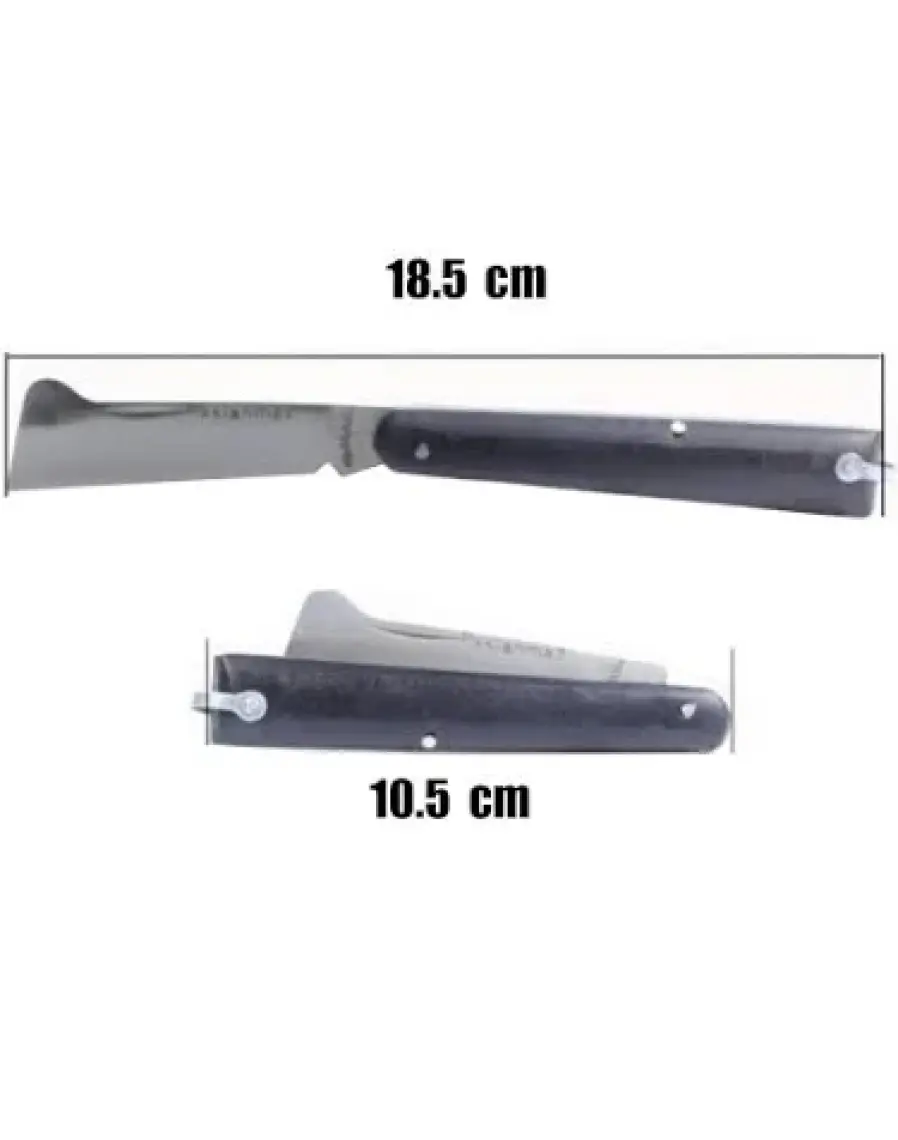 Badem10 Eğri Uçlu Aşı Bıçağı Bağ Bıçağı Çakısı + Düz Uçlu Ağaç Bağ Budama Açı Bıçak + (2'li Set)