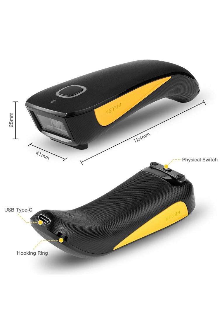 Netum C750 Bluetooth Barkod & Karekod Okuyucu