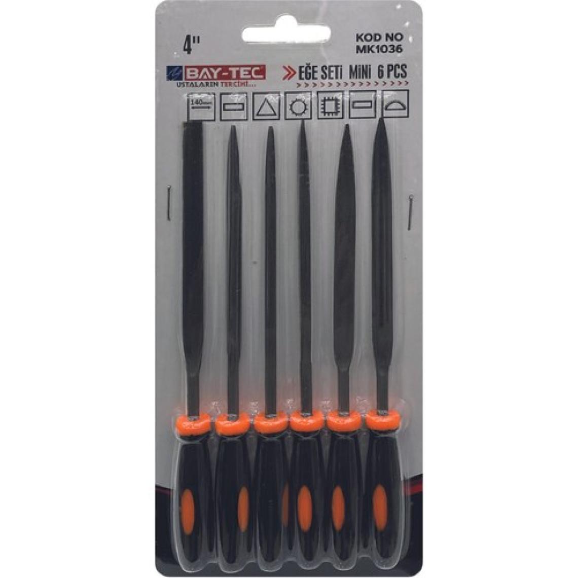 Bay-Tec Eğe Seti Mini  6lı Set 4inç