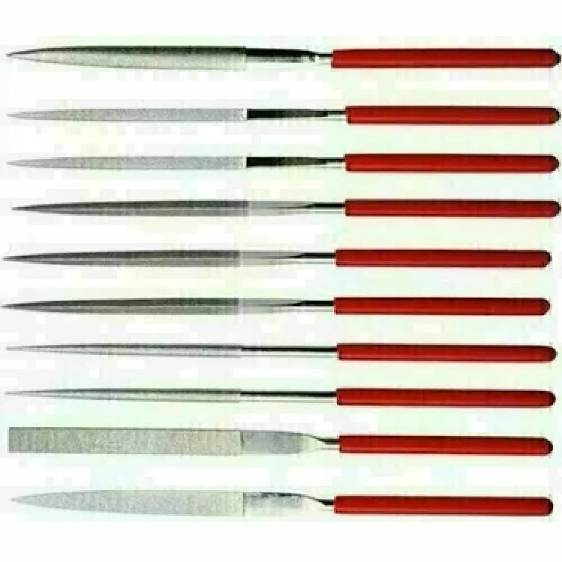 Vınko 10 Lu Elmas Saatçi Eğe Seti 140 X 50 X 3 Mm. (1 Takım)