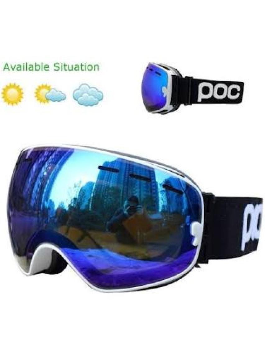 Çift Katmanlı Anti-Sis Özellikli Uv Snowboard Kayak Gözlüğü