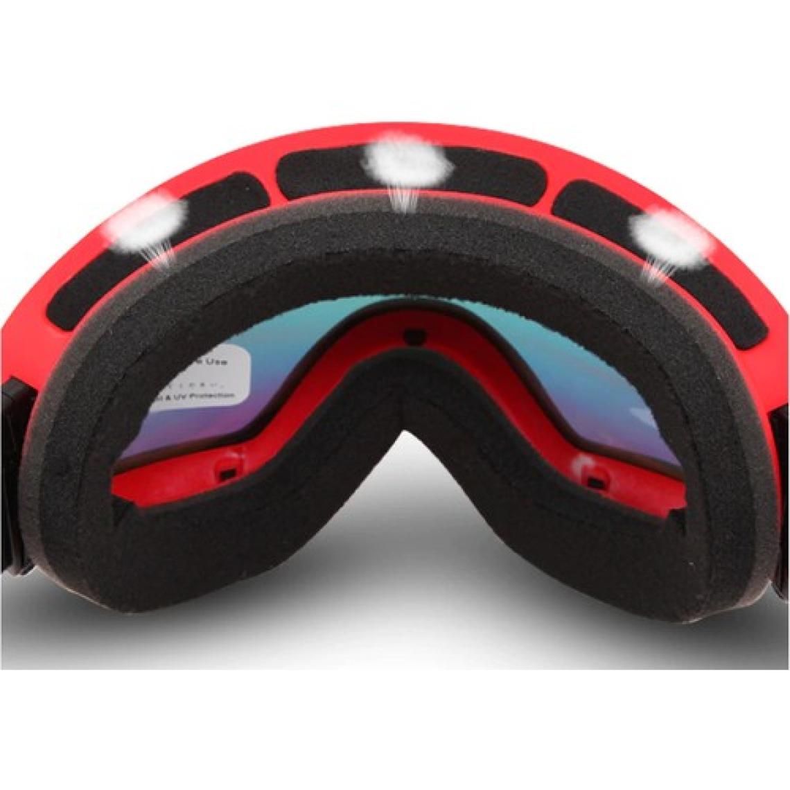 Ioqx Unisex UV400 Anti Sis Kayak Snowboard Gözlüğü Gri