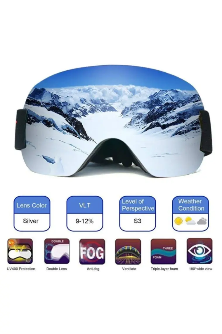 Schulzz Anti-Sis Özellikli Uv Snowboard Kayak Gözlüğü