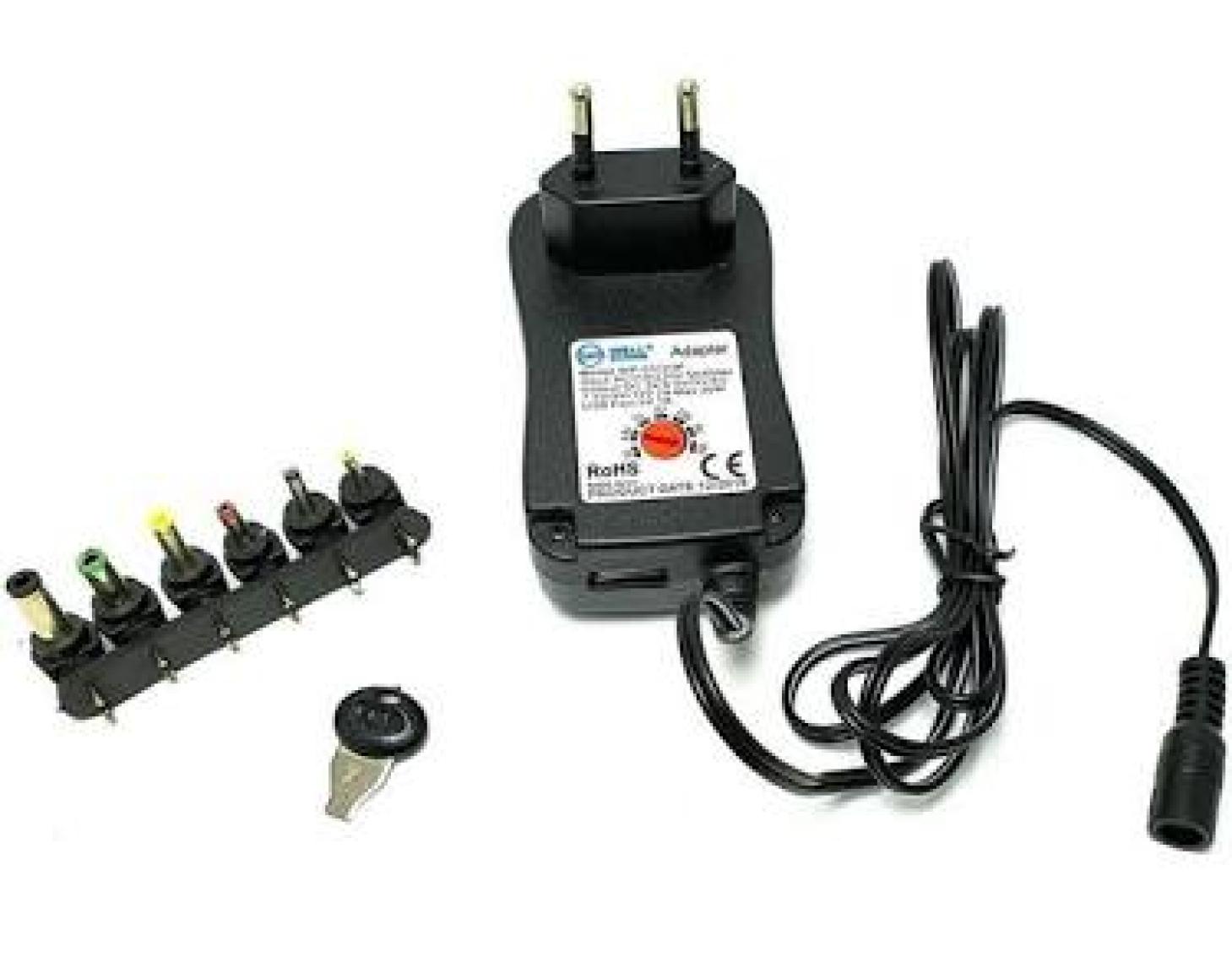 Wellpower 3-12V 2AMPER Ayarlanabilir Adaptör USB Çıkışlı