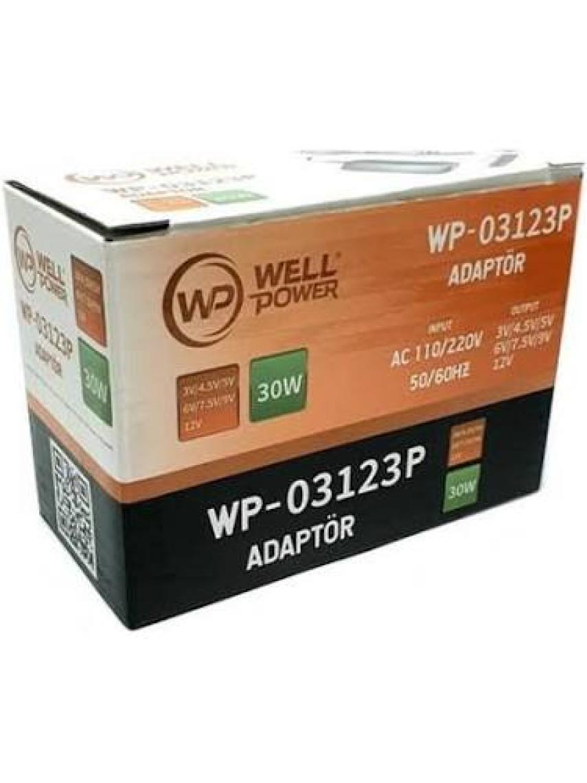 Wellpower 3-12V 2AMPER Ayarlanabilir Adaptör USB Çıkışlı
