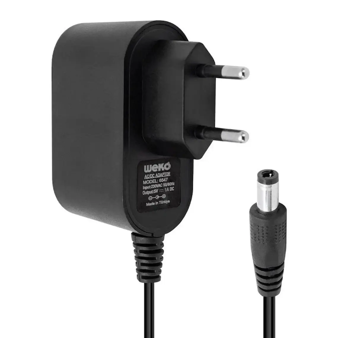 Weko 5 Volt - 1 Amper 5.5*2.5 Uçlu Plastik Kasa Priz Tip Adaptör