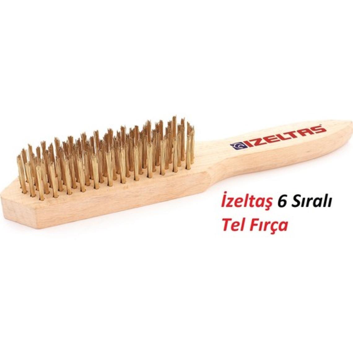 Izeltaş 6 Sıralı Tel Fırça