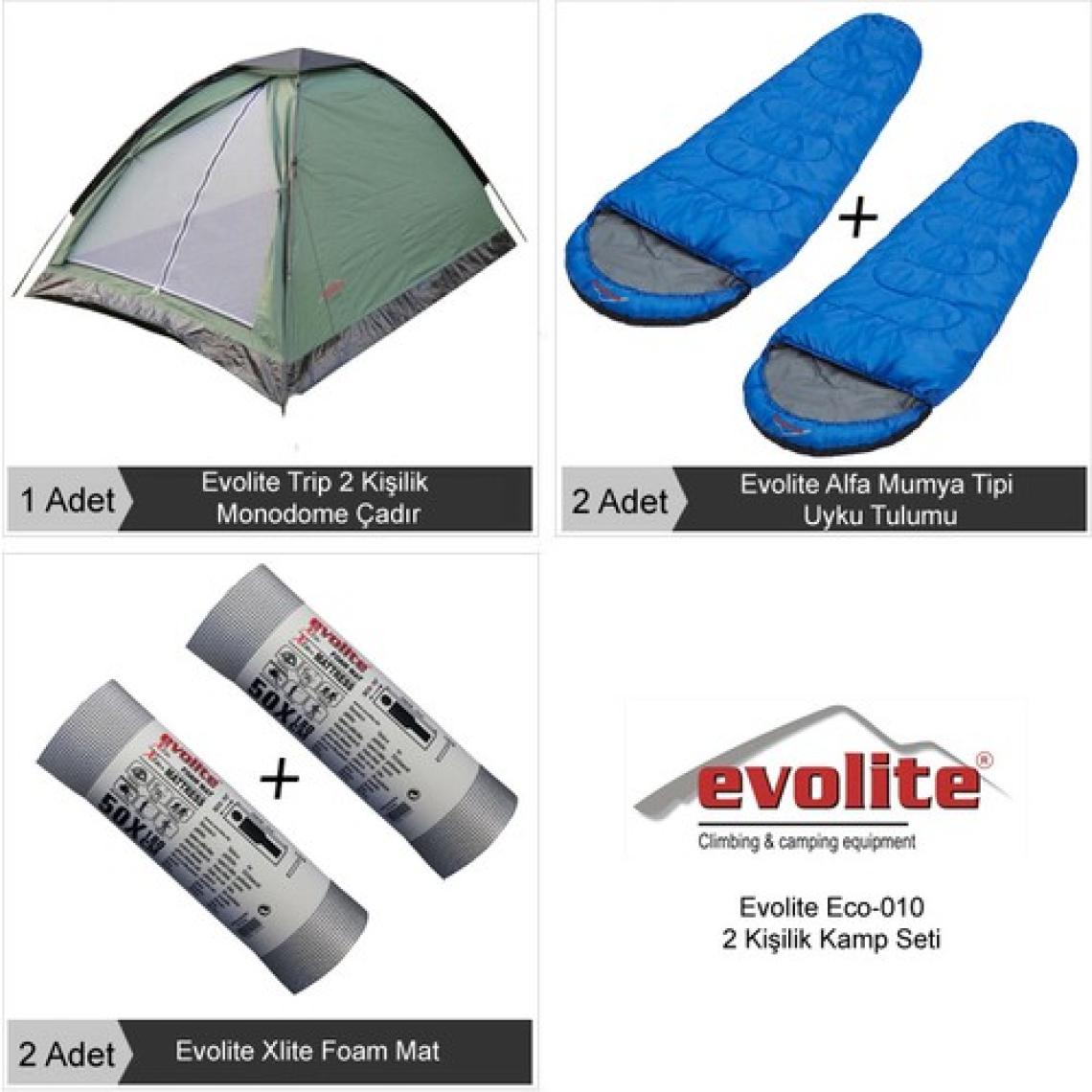 Evolite Eko 2 Kişilik Kamp Seti