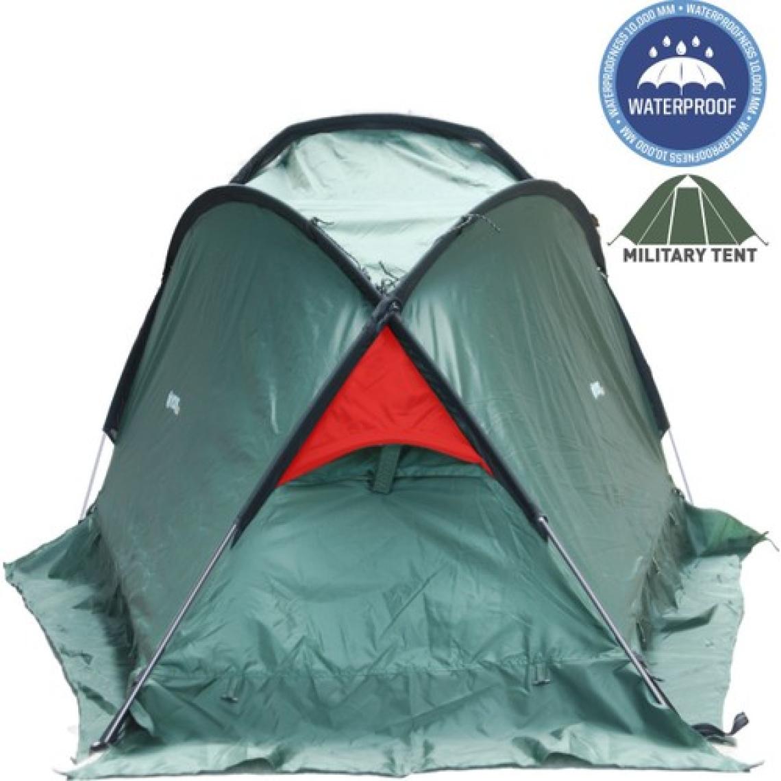 YDS WATERPROOF MILITARY TENT/ÇADIR -HAKİ-KIRMIZI