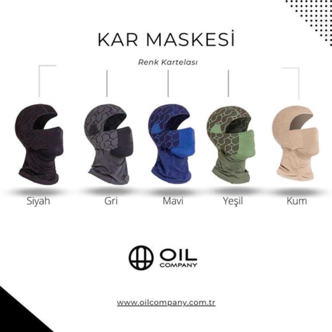 Oil Company Lacivert Balaklava Termal Kar Maskesi Unisex