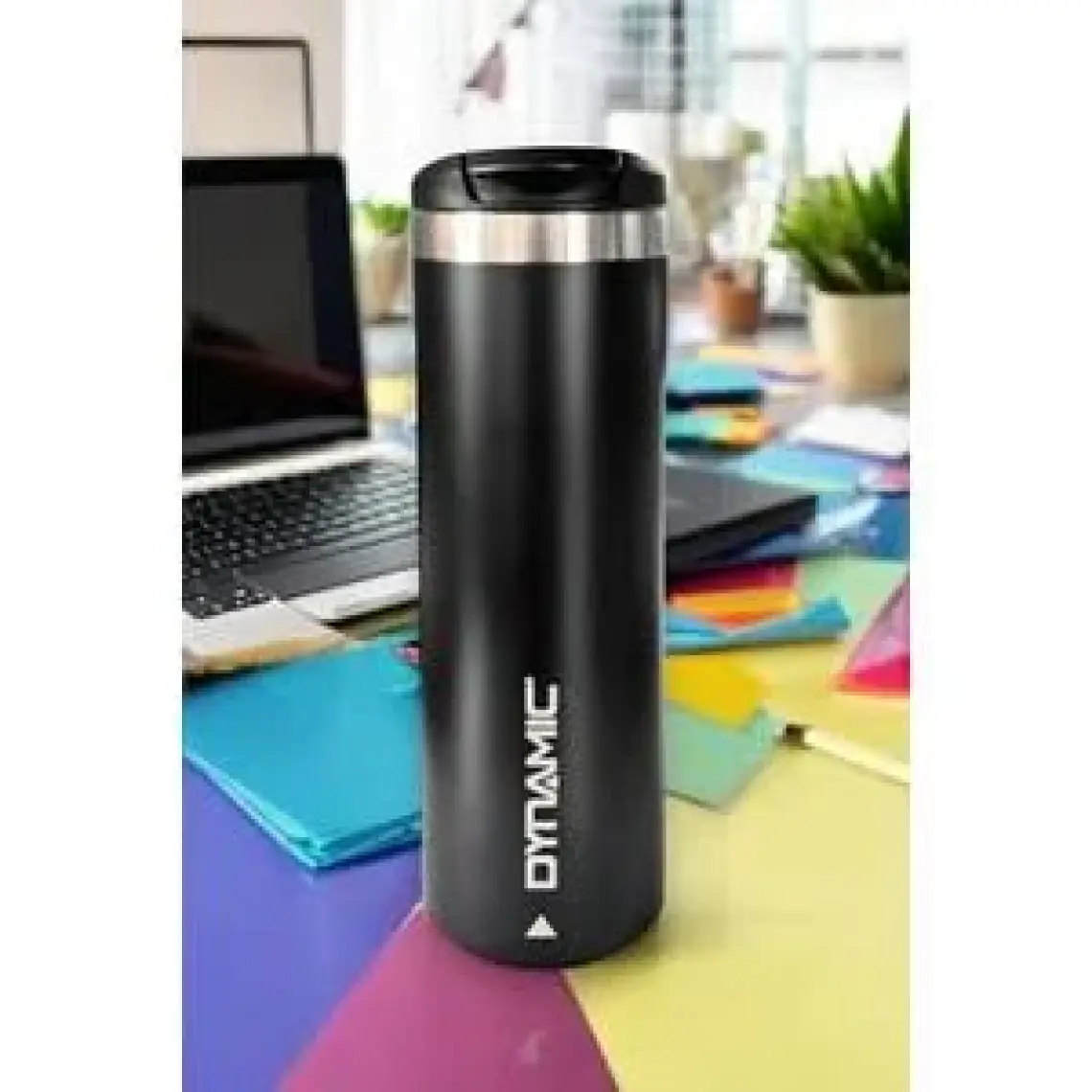 Paslanmaz Çelik Termos Siyah/krem 500ML