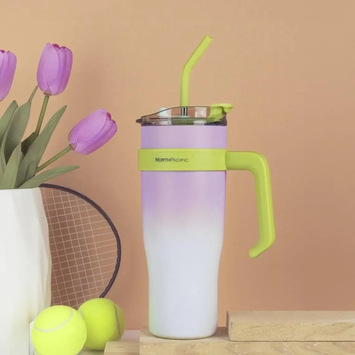 North Pacific Pipetli Renkli Termos