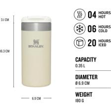 Stanley The AeroLight™ Transit Mug .35L / 12oz Cream Metallic