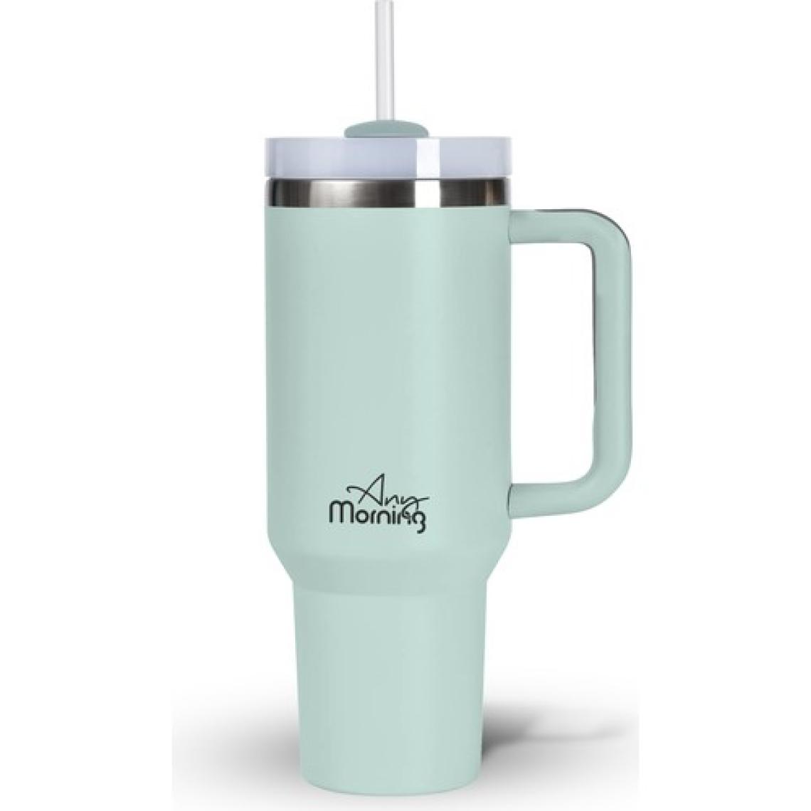Any Morning Vaha 1200 ml Termos Mug – 3 Aşamalı Çevirmeli Kapak, Gri