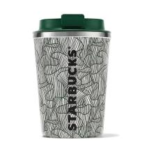 Starbucks® Paslanmaz Çelik Dalga Desenli Termos 355 ml - 11139776