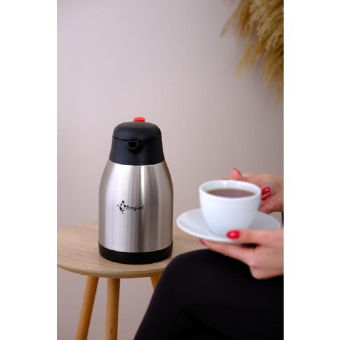 Penguen 1200P Paslanmaz Çelik Çay Termosu 2 Litre | 12-24 Saat Soğuk, 8-12 Saat Sıcak Tutma