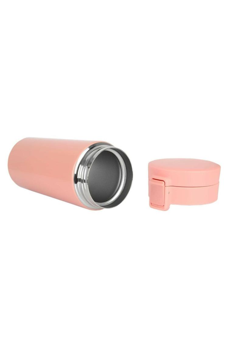 Kaliteli Paslanmaz Çelik Çift Katman Katman Kahve Fincanı Araç 380 ml Termos Bardak Pembe