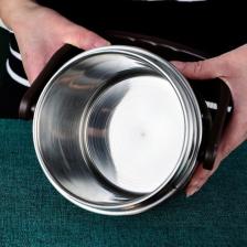 304 Çelik Gri 1600 ml Vakumlu Yemek Mama Saklama Termosu Sefertası cin597sy