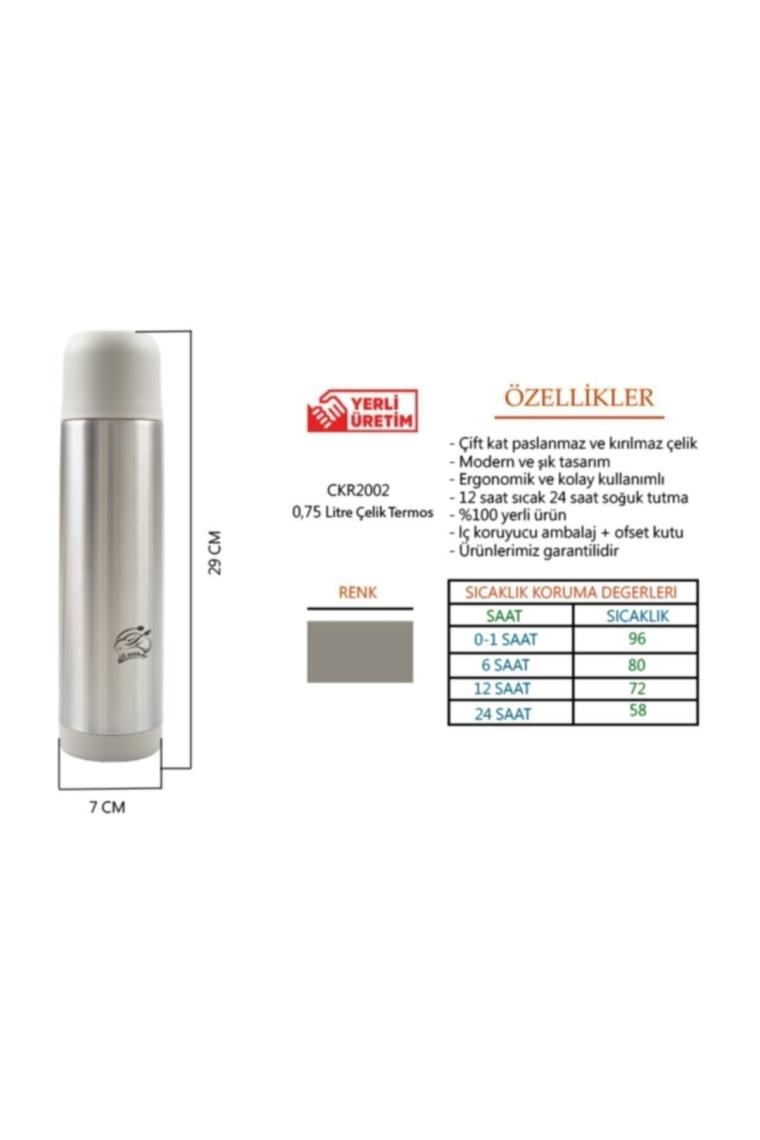 Cooker CKR-2002 750 ml Çelik Termos