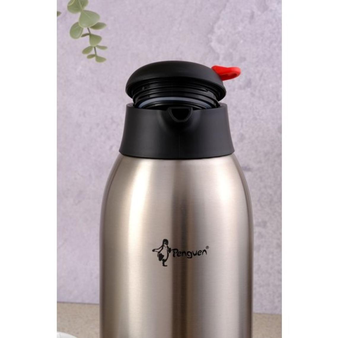 Penguen 1250P Paslanmaz Çelik Çay Termosu 2.5 Litre | 12-24 Saat Soğuk, 8-12 Saat Sıcak Tutma | Paslanmaz Çelik