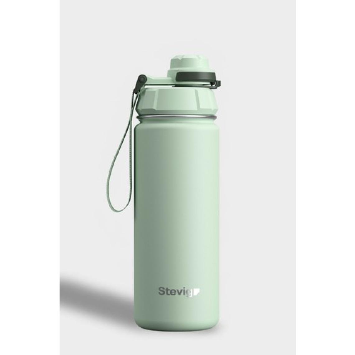 Stevig 1 Hand Leak-Proof Sızdırmaz Çelik Termos 500 Ml Smoke Green St-221
