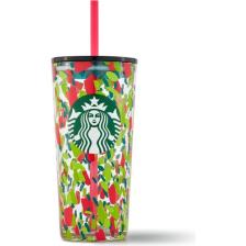 Starbucks Starbucks®  Konfeti Desenli Pipetli Cam Termos 532ML - 11128502
