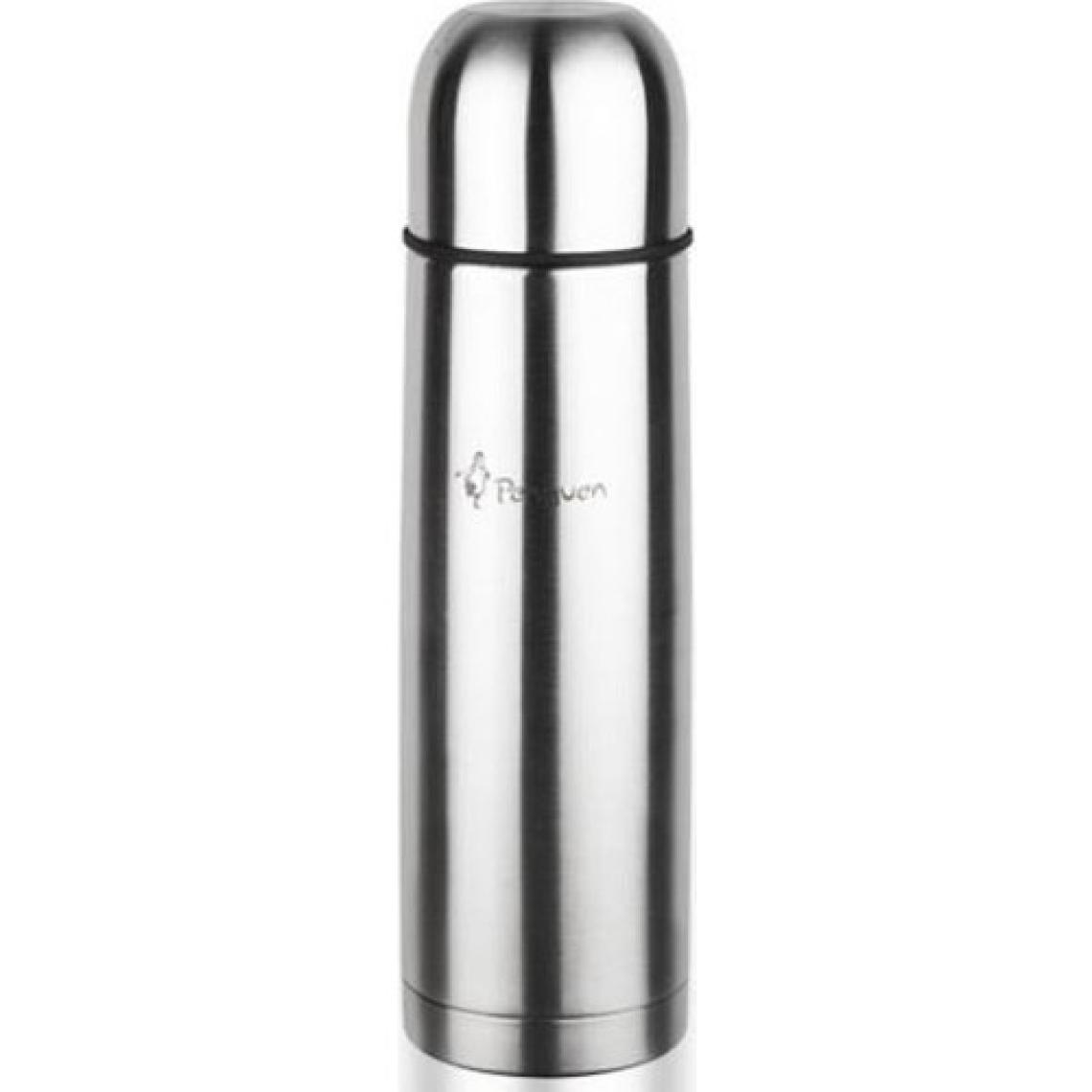 Penguen 1100 Çift Katlı Kapaklı Çelik Termos 1 Litre Inox