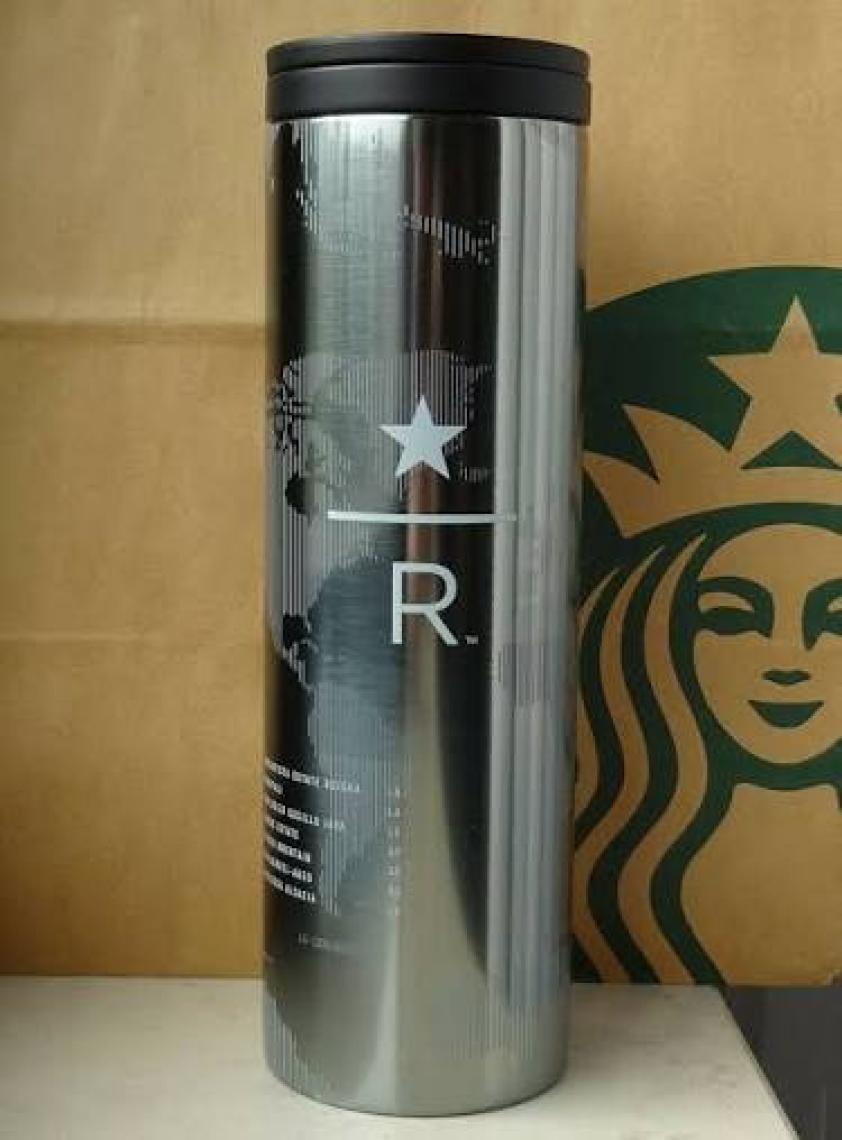 Starbucks Reserve™ Gümüş Harita Tasarı mlı Termos - 473  ml
