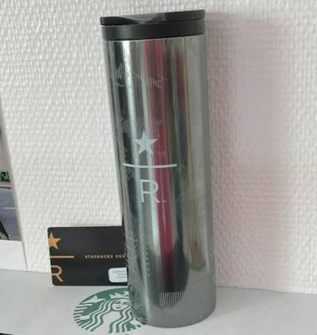 Starbucks Reserve™ Gümüş Harita Tasarı mlı Termos - 473  ml
