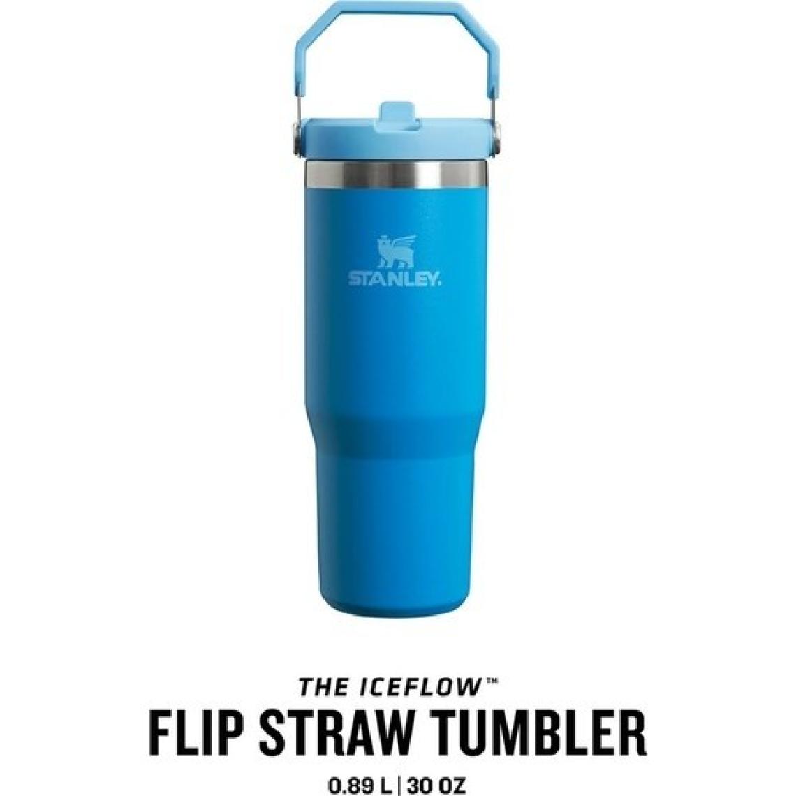 Stanley The IceFlow Flip Straw Pipetli Termos Bardak 0,89 LT Mavi