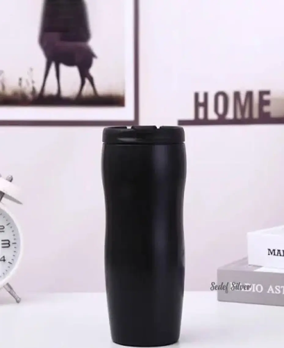 Sedef Silver Kişiye Özel Isim Yazılabilir Hediyelik Isimli  450 ml Paslanmaz Çelik Termos Bardak Mug