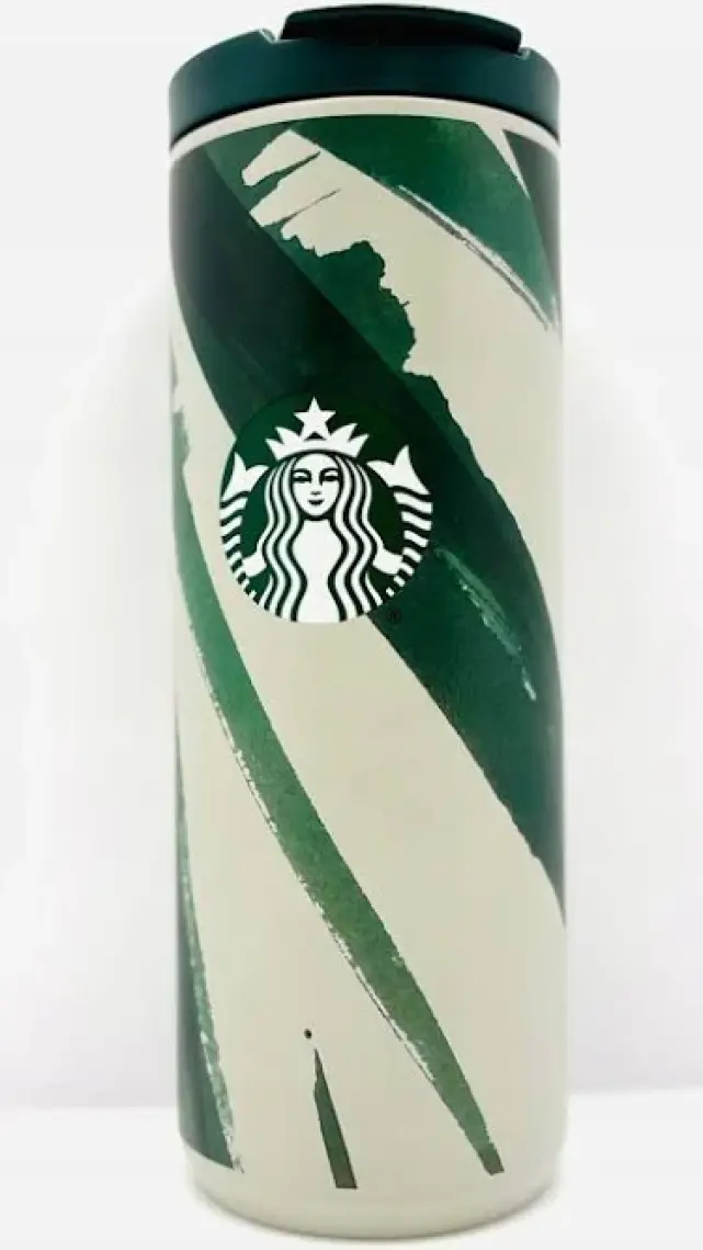 Starbucks® Klasik Seri Termos - Gri-Yeşil Renkli 473 ml