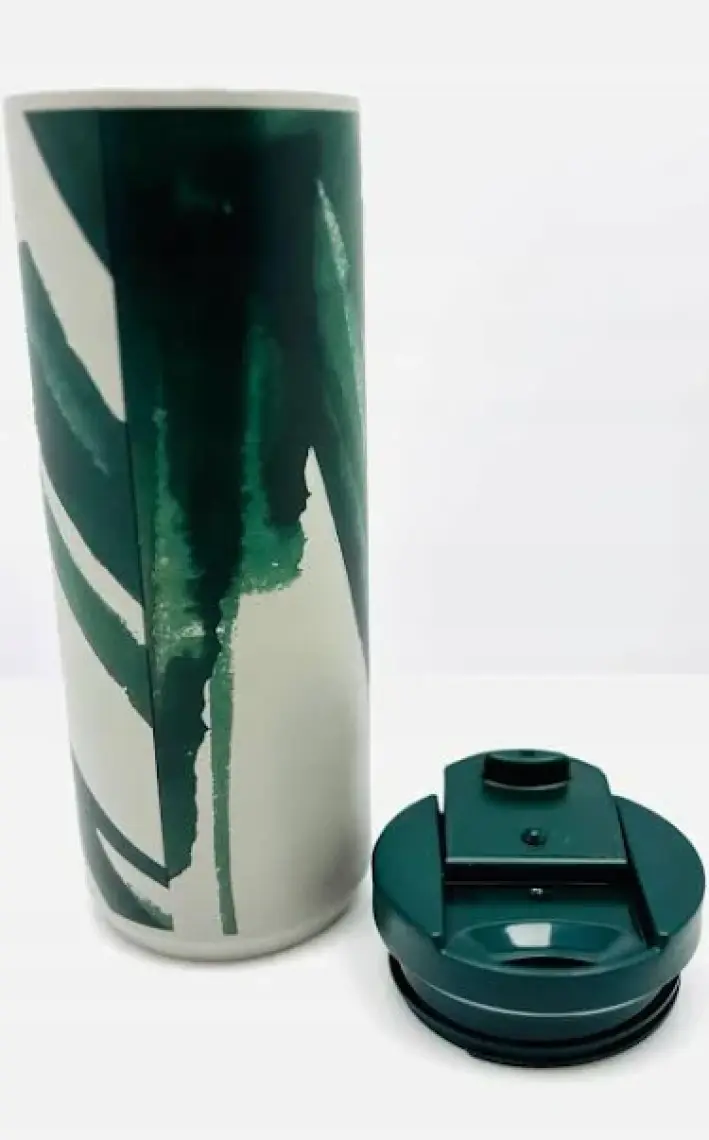 Starbucks® Klasik Seri Termos - Gri-Yeşil Renkli 473 ml