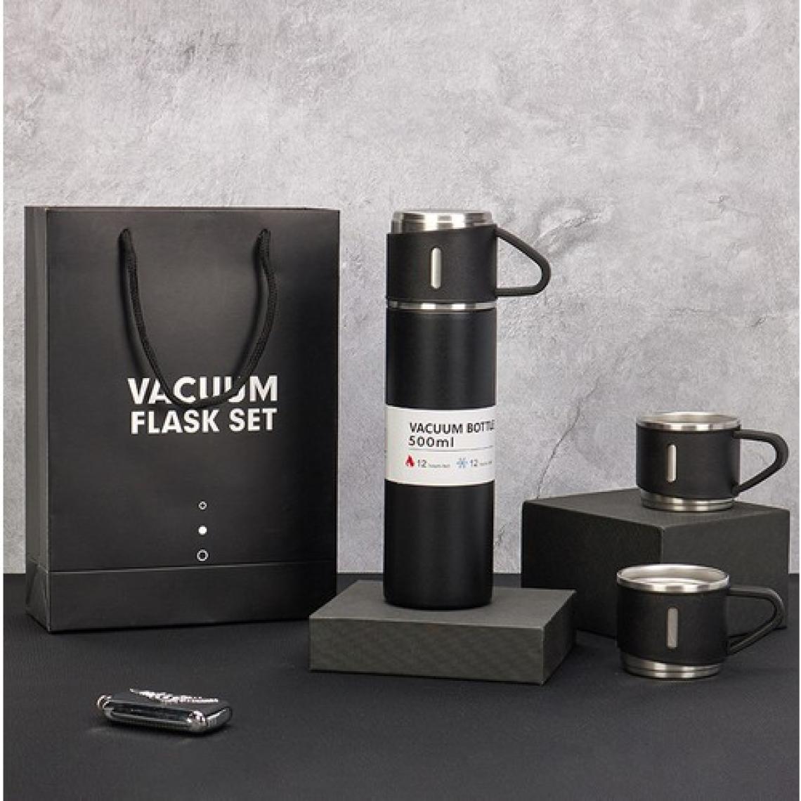 Doru Vacuum Flask 500ML Bardaklı Çelik Termos Seti